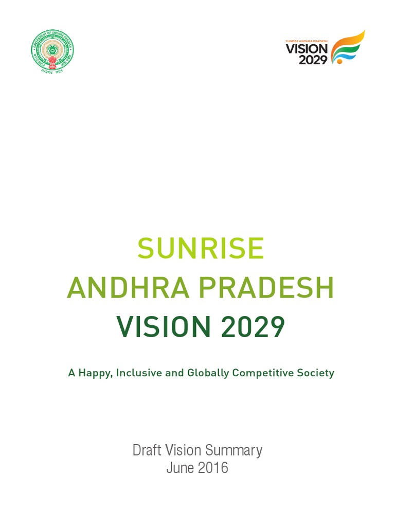 Sunrise Andhra Pradesh Vision 2029 | PDF | Economic Growth | Poverty