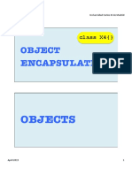Object Encapsulation: Objects