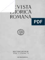 Revista Istorică Română, Vol. 01, Fasc. 1, 1931