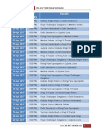 IPL 2017 Schedule PDF