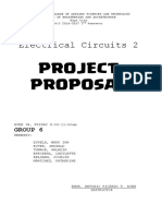 Electrical Circuits 2: Project Proposal
