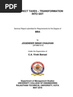 Download Indirect Taxes - Transformation in GST by Jogender Chauhan SN33879077 doc pdf