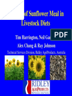 Sunflower Meal in Livestock Diets