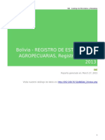 Registro de Datos Agropecuarios Bolivia 2014