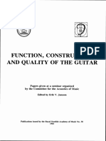 Function, Construction and Quality of The Guitar