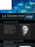 La Biotecnología