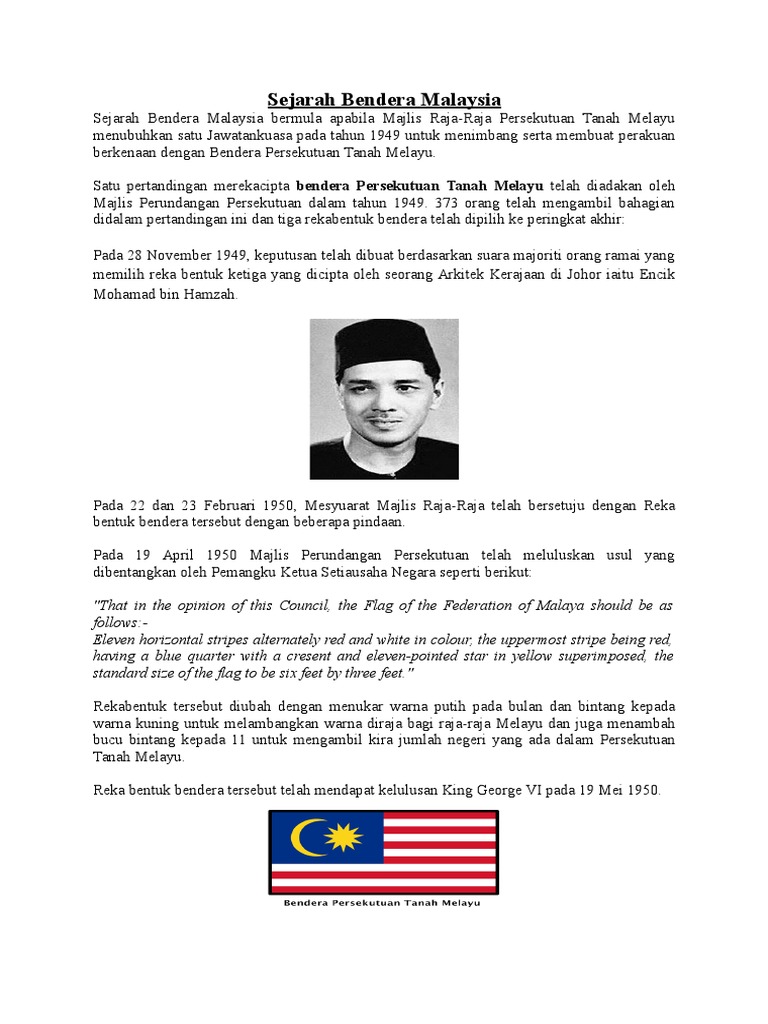 Sejarah Bendera Malaysia Pdf