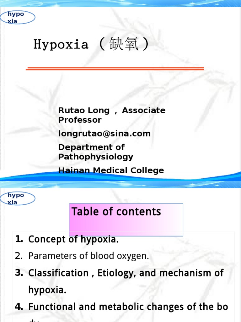 Understanding Hypoxia: Causes and Effects | PDF | Hypoxia (Medical ...