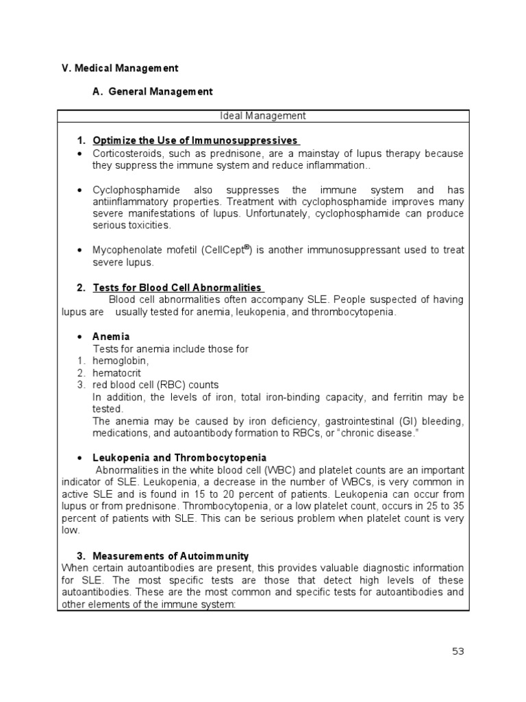 Systemic Lupous Erythematosus (SLE) Part 2 | PDF | Systemic Lupus ...