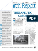 Therapeutic Community: Research Report