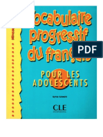Vocalulaire Progressif Du Fran Ais Pous Les Adolescents - Niveau d Butant