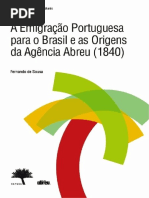 A Emigracao Portuguesa Para o Brasil e as Origens Da Agencia Abreu