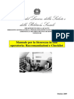 Check List Sala Operatoria Ministero Della Salute