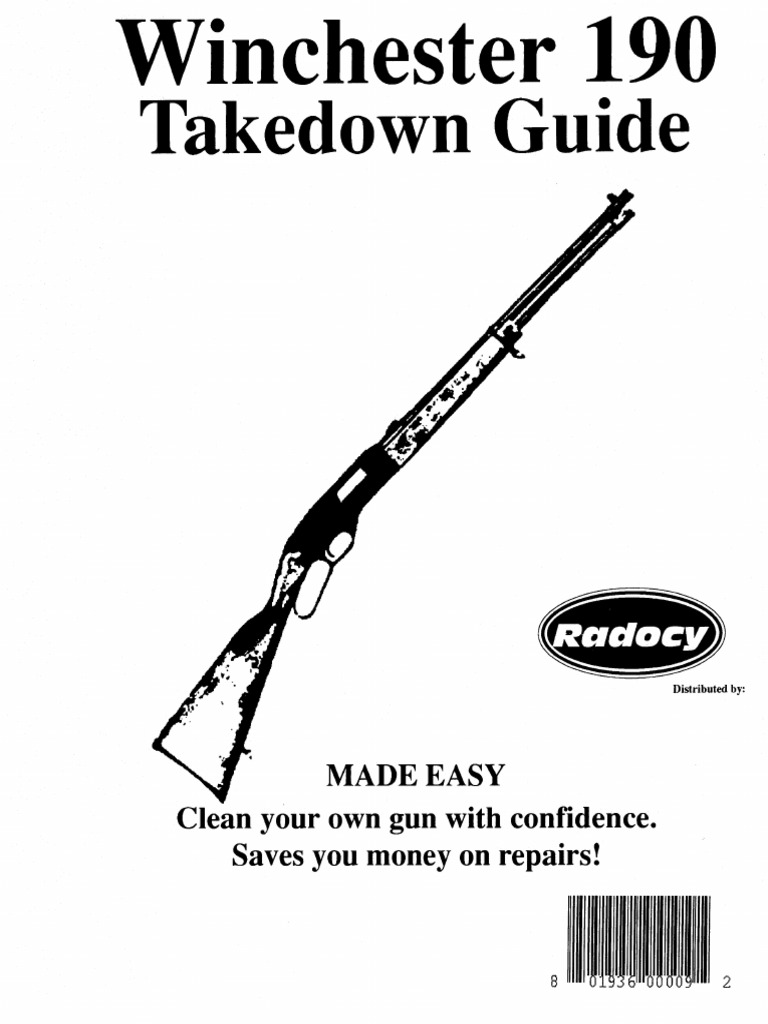 Winchester 190 290 Takedown Manual Color | Trigger (Firearms) | Weapon