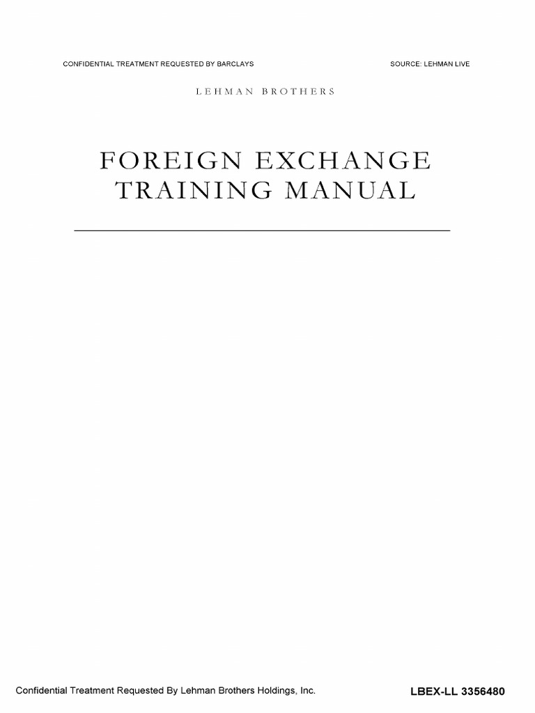 Lehman Brothers Forex Training Manual Pdf Foreign Exchange Mark!   et - 