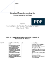 Clinical Case Presentation: Cerebral Toxoplasmosis in an Immunocompromised Patient