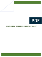 National Cybesecurity Policy
