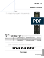 Marantz RC 2001 Service Manual