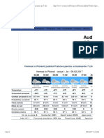 Vremea in Ploiesti Judetul Prahova, Prognoza Meteo Pe 7 Zile - 09.0217