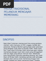 Prosa Tradisional - Pelanduk Mengajar Memerang