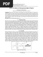 Effect of Culture on Entrepreneurship in Nigeria
