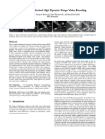 Perception-Motivated High Dynamic Range Video Encoding