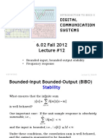 6.02 Fall 2012 Lecture #12: - Bounded-Input, Bounded-Output Stability - Frequency Response