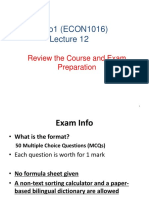 Lecture12 Econ1016 Review