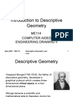 Introduction To Descriptive Geometry