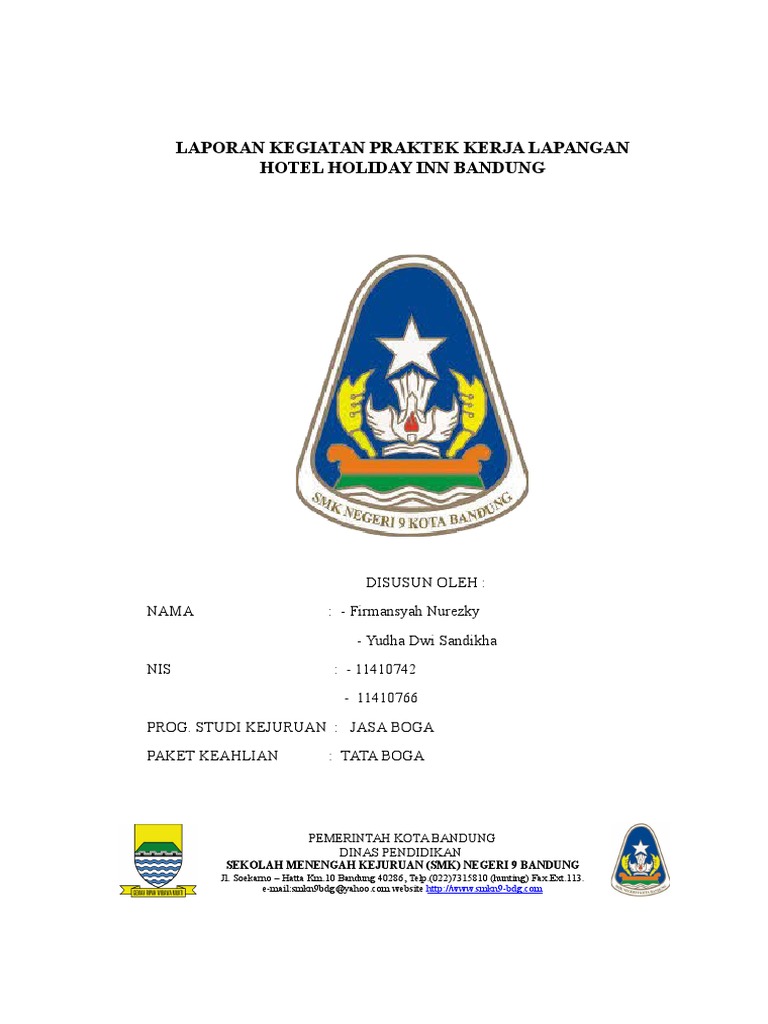 Contoh Laporan Prakerin Di Suatu Hotel Kumpulan Contoh