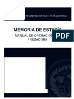 Manual de Operacion CNC Fresadora Finaal