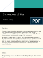 Conventions of War: by Noah Cowley
