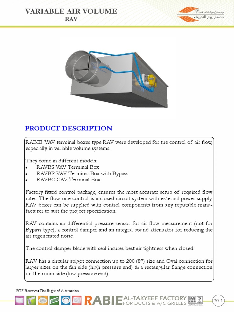VAV Box Types and Specifications | PDF | Duct (Flow) | Mechanical ...