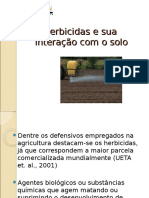 Interacao de herbicidas com o solo e fatores determinantes