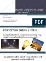 Menjadi Konsumen Energi Listrik Cerdas Dan Hemat