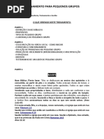 TREINAMENTO PEQUENOS GRUPOS