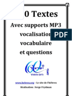 Cent Textes de Cours