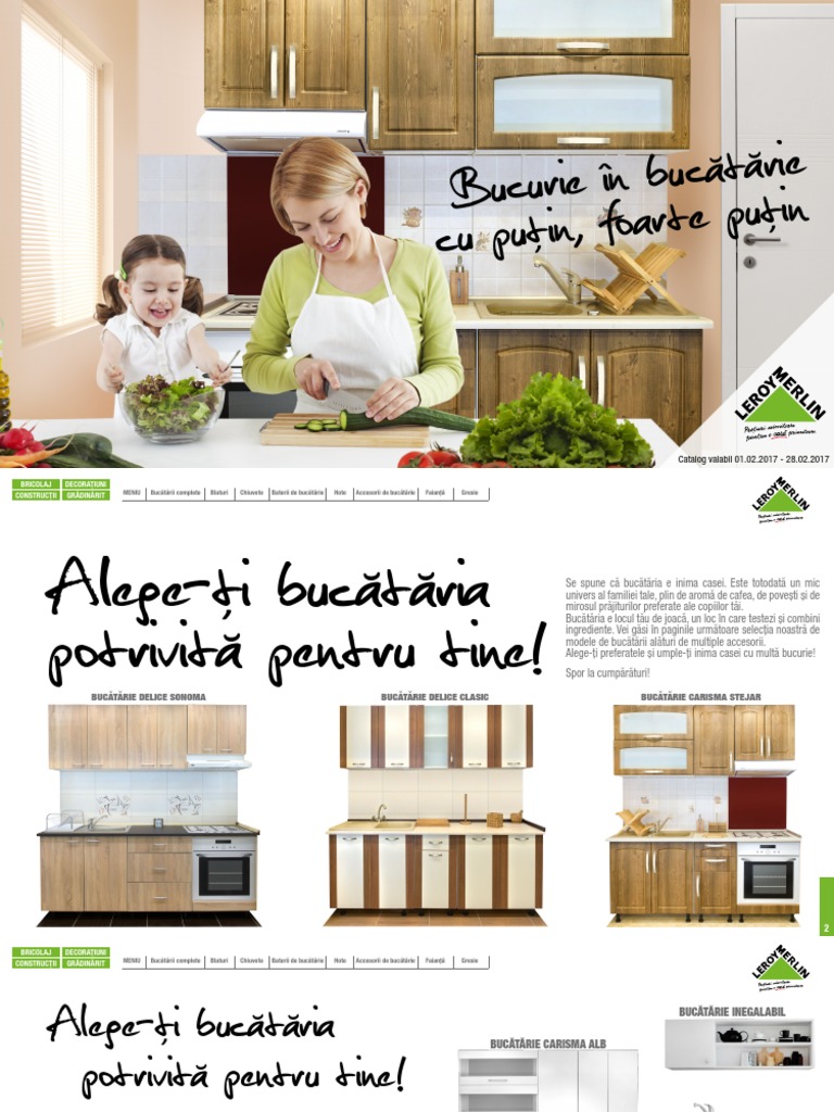 Leroymerlin Catalog Leroy Merlin Bucatarii 2017
