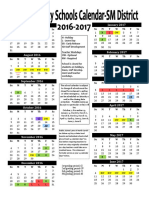 2016-17 Calendar SM District