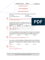 CE ESE'15 Objective Paper 2 Question Paper With Answers - New