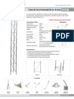 Ficha Tecnica Torre Arriostrada PSR STZ30 Galvanizada Por Electrólisis Hasta 30 Mts de Altura