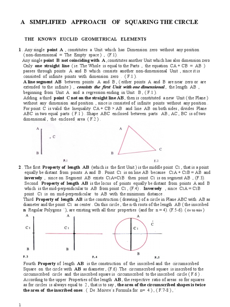 Squaring The Circle Pdf Circle Triangle