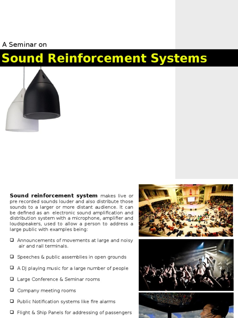 Sound Reinforcement System Final PDF Microphone Loudspeaker
