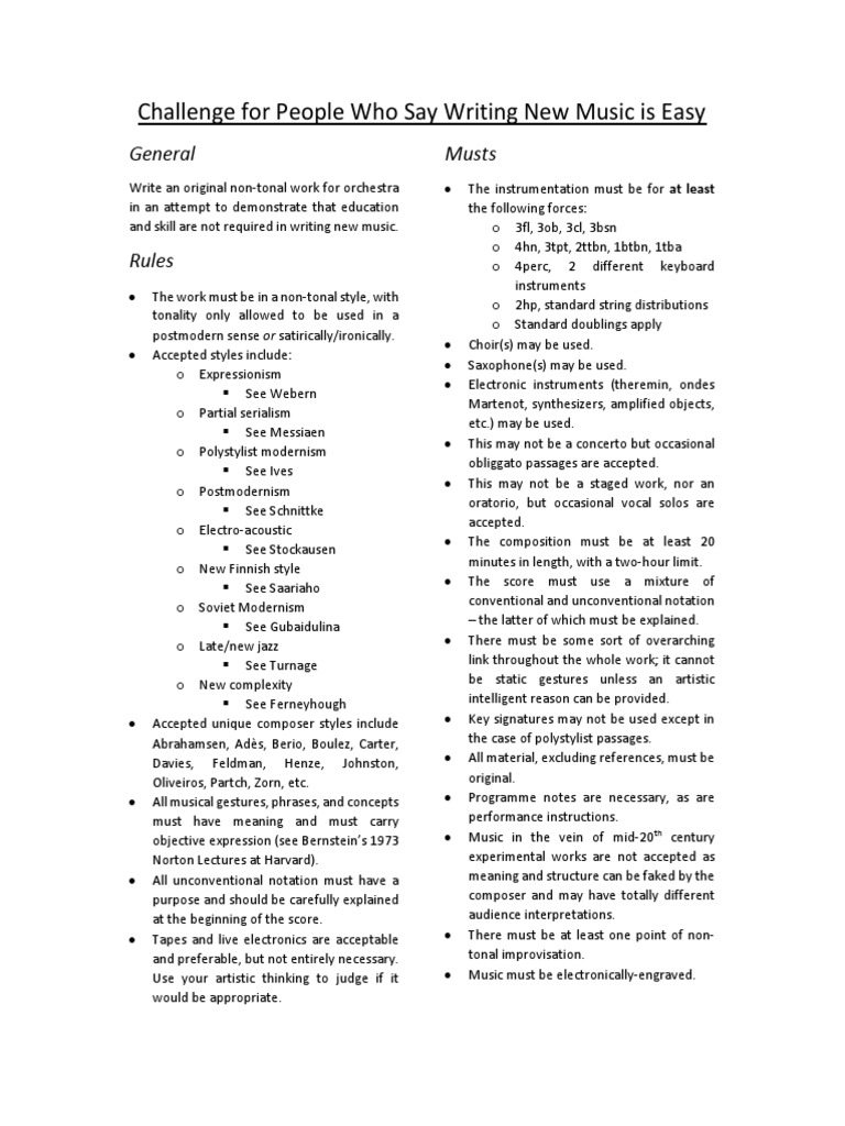 Composition Challenge PDF Synthesizer Composers