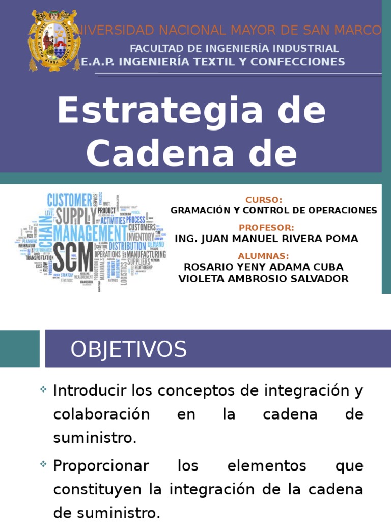 Estrategia de Cadena de Suministro | PDF | Logística | Calidad (comercial)