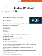 1994-GS Prelims Paper - (Shashidthakur23.wordpress - Com) PDF
