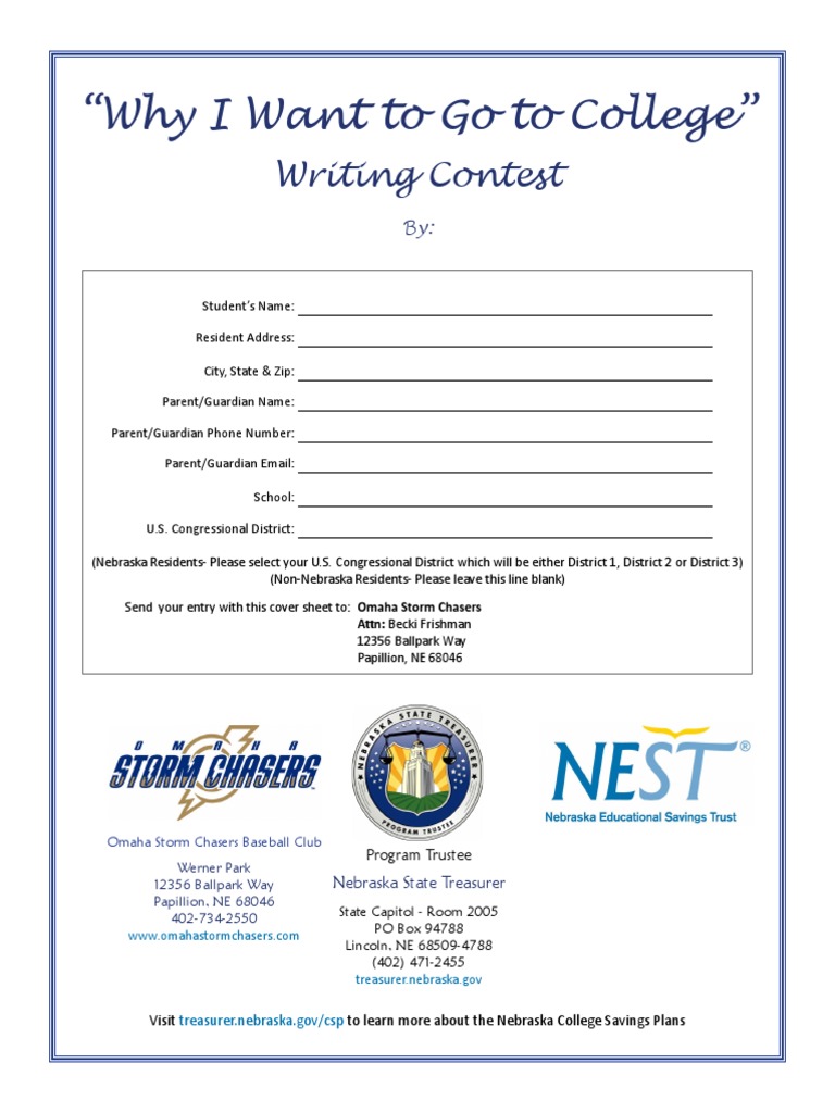 Nebraska College Writing Contest Entry | PDF