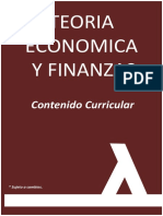 Teoría Económica y Finanzas