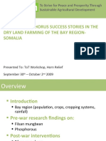 Filsan / Phosphorus Success Stories in The Dry Land Farming Of The Bay Region-Somalia 