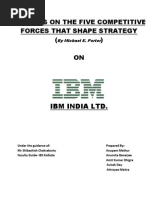 Download portes five forces on IBM in software Indusrtry by avisek85 SN33889682 doc pdf